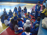 Os alunos concluiram que a contagem dos batimentos cardacos  diferente em cada situao