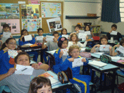 Alunos estudam para o concurso 