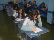 Participao foi voluntria e contou com tima adeso dos alunos